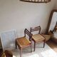 Pair of Scandinavian chairs in braided rope-circa 1960