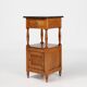 French Art Deco Night Stand with blue stone top, ca. 1920