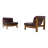Pair of leather chairs 1970