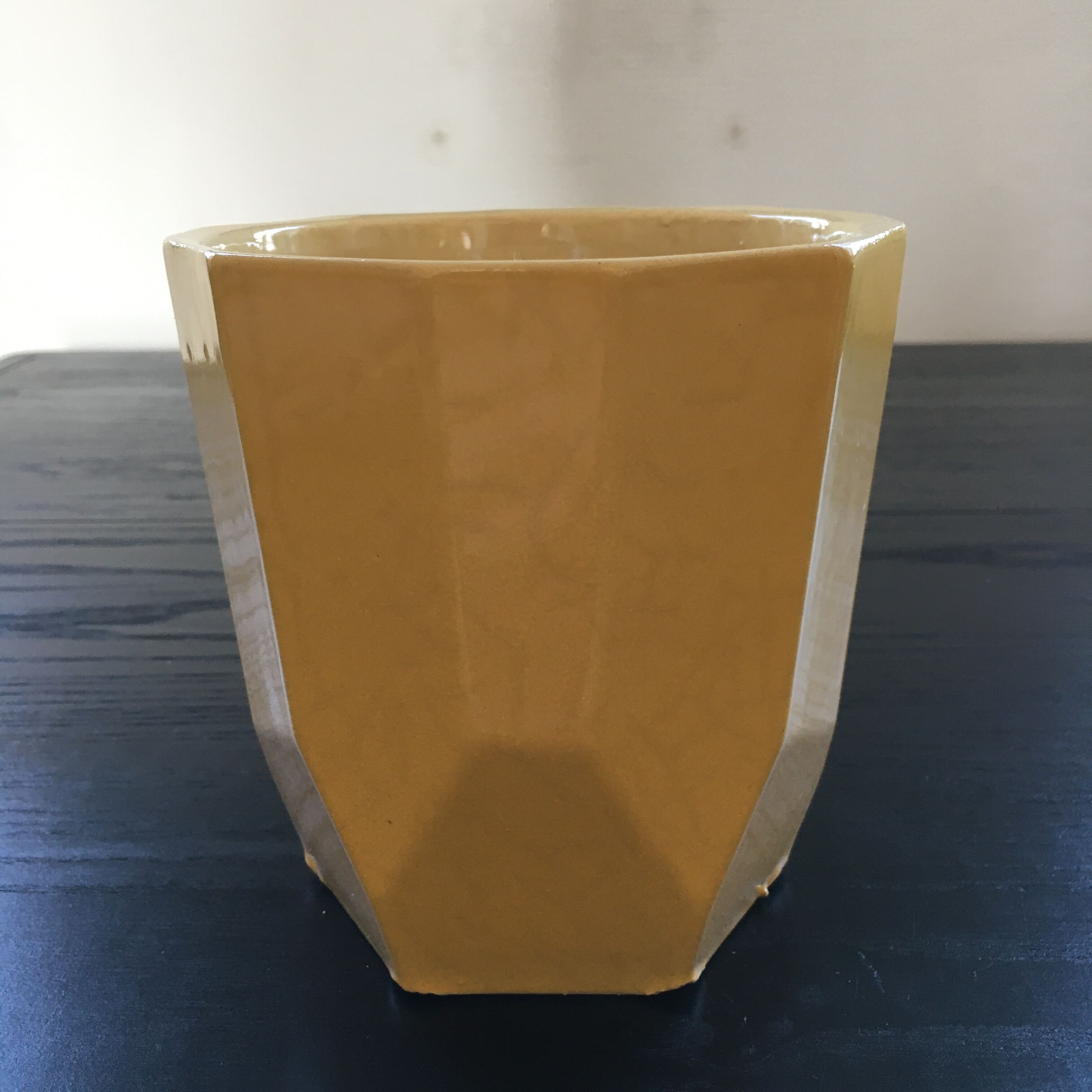 Cache pot 50's yellow