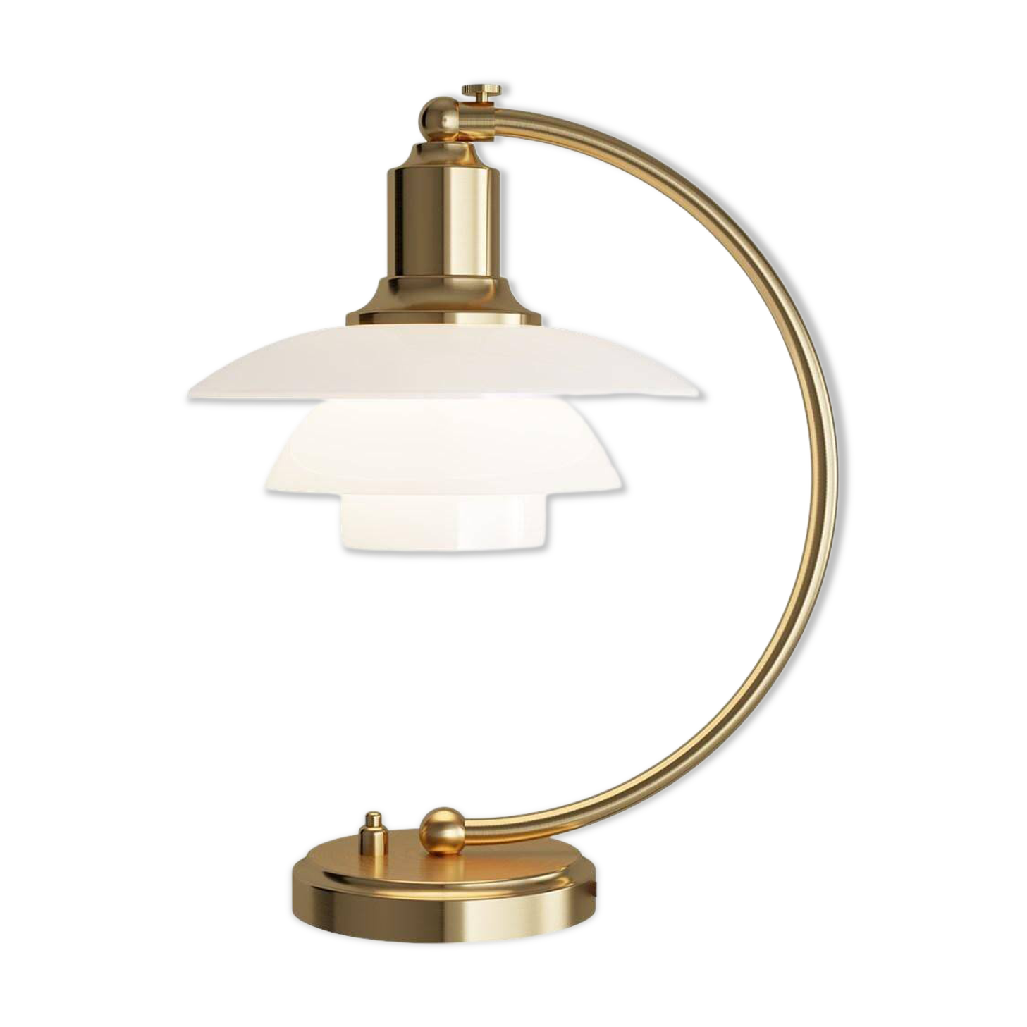 Table lamp LE by Poul Henningsen Model PH 2/2 'Luna' by Louis Poulsen