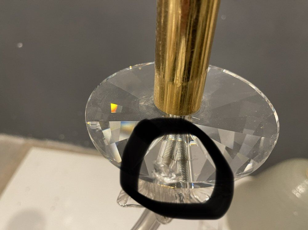 Lustre italien en verre de Murano