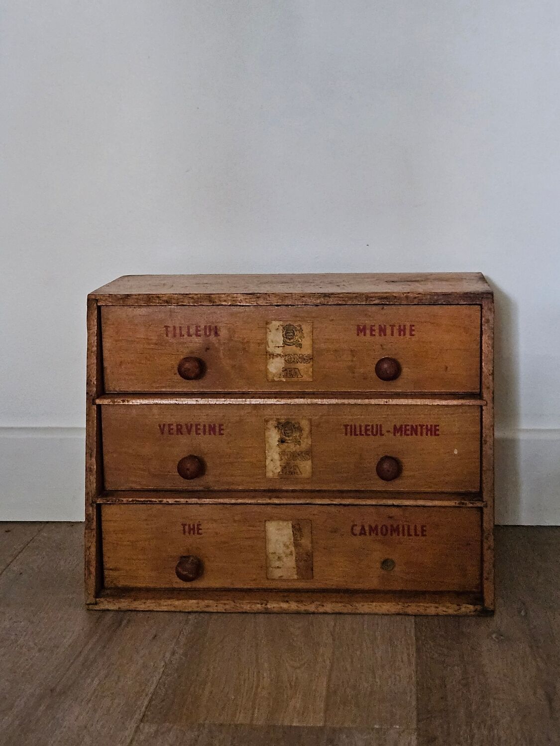 Tea sommelier or apothecary furniture