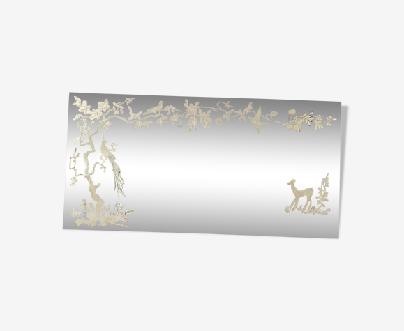 Miroir de bistrot brasserie gravé vintage - 200x100cm