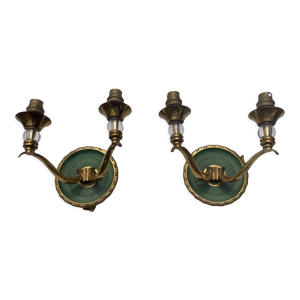 Paire d'appliques modernistes - boules