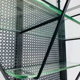 Wall shelf floor lamp