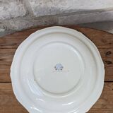 Round hollow dish with flower bouquet decoration Saint Amand Vieux Strasbourg