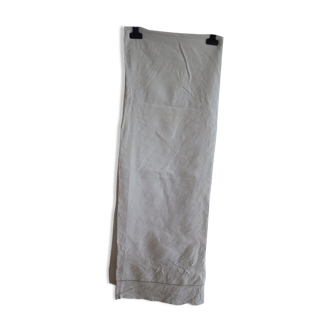 Drap plat ancien brodé 130 x 195cm