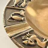 CENDRIER Signes du Zodiaque BRONZE Vintage