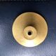 Large solid brass handle knob for door or furniture.