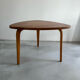 Vintage bow-wood coffee table, design Steiner 1960