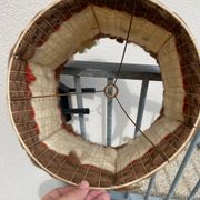 Vintage 70's wool lampshade