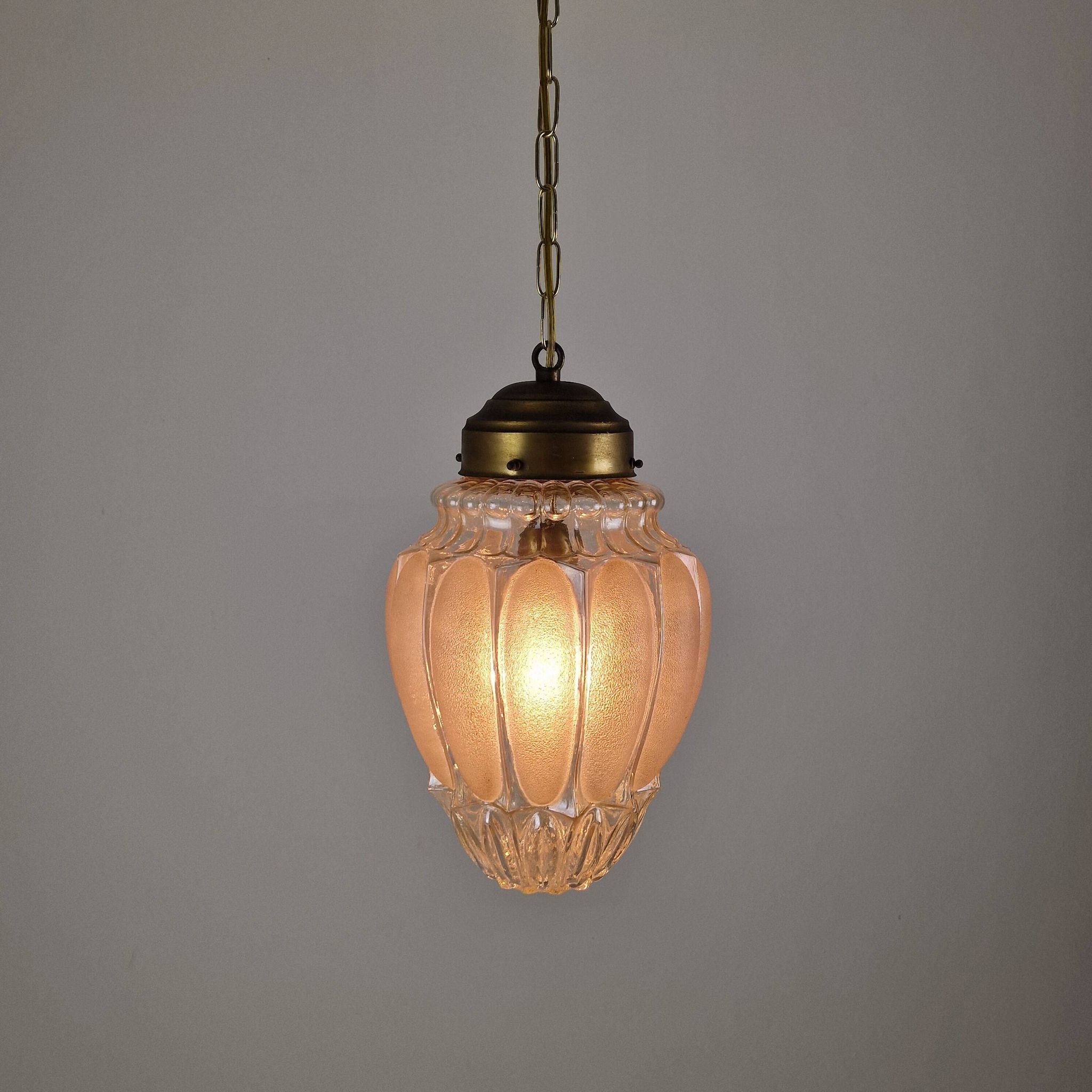 Italian Mazzega Murano Glass Pendant Lamp, 1970s