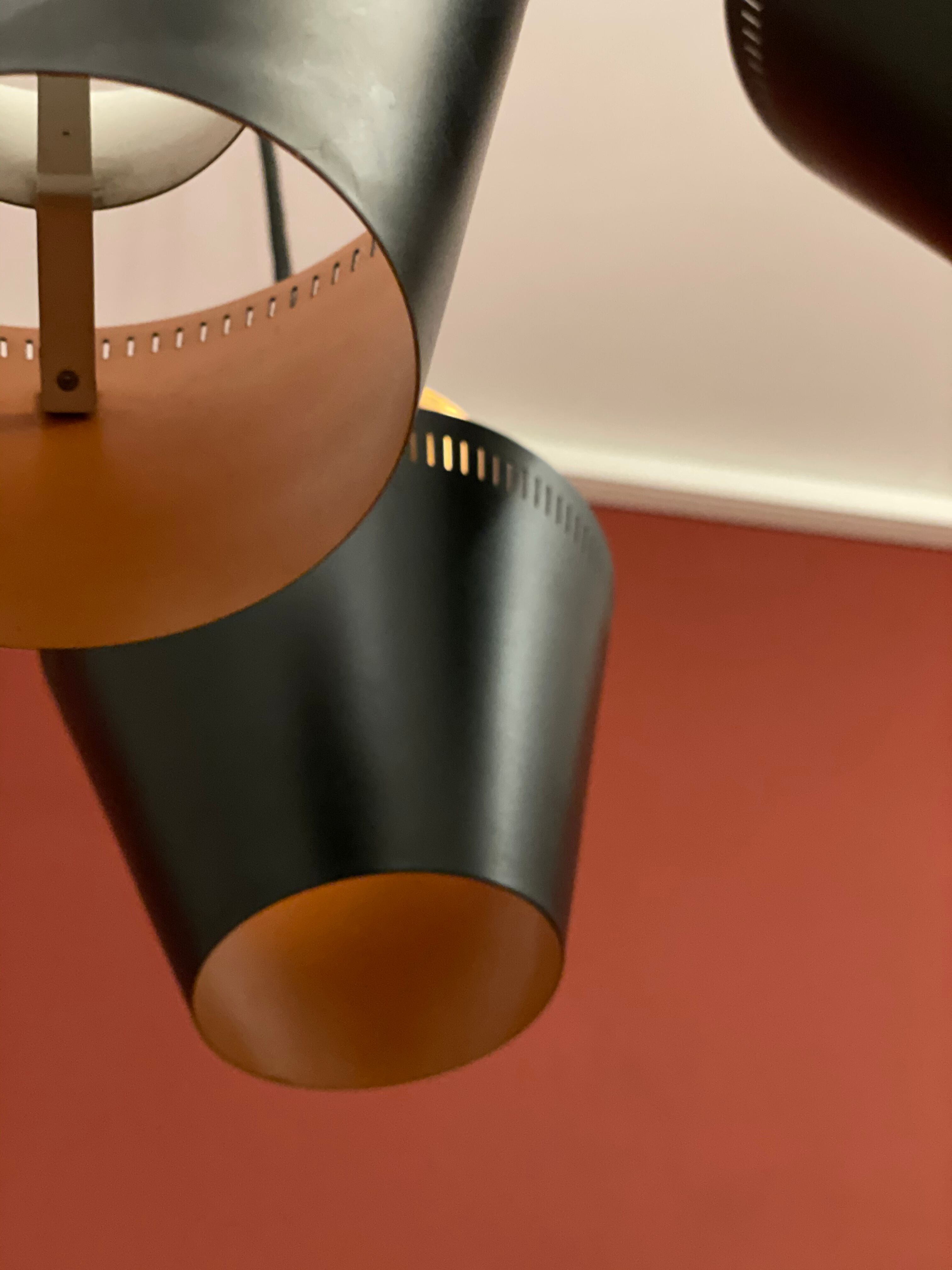 Danish chandelier by Jo Hammerborg for Fog & Morup, 1960