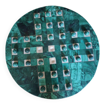 Solitaire game in malachite