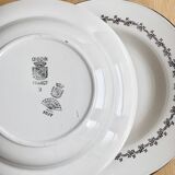 8 Digoin Sarreguemines plates