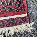 Turkmen Persian carpet with a so-called Kejebe pattern, 60x170cm.