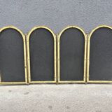 Antique 1920s vintage brass fireplace screen