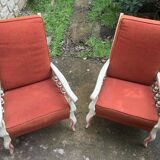 Pair of antique armchairs