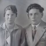 Portrait ancien de mariés