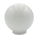White glass globe ø15cm