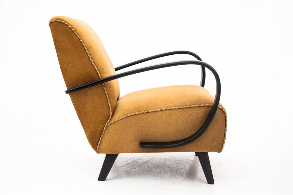 Paire de fauteuils Art Déco, design J. Halabala, République tchèque, années 1930