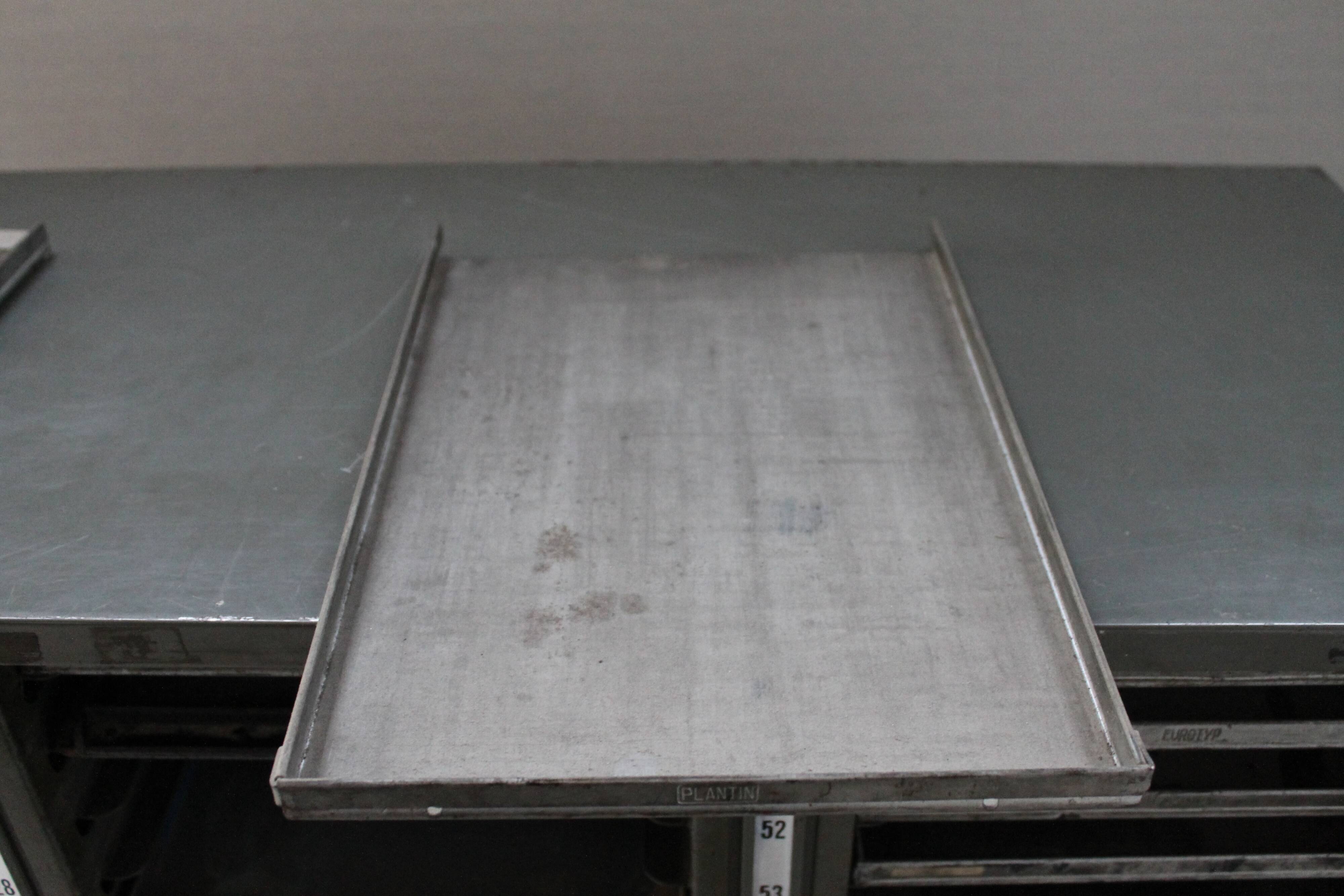 Metal printing furniture with 75 drawers