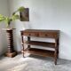 Oak console drapery 1950