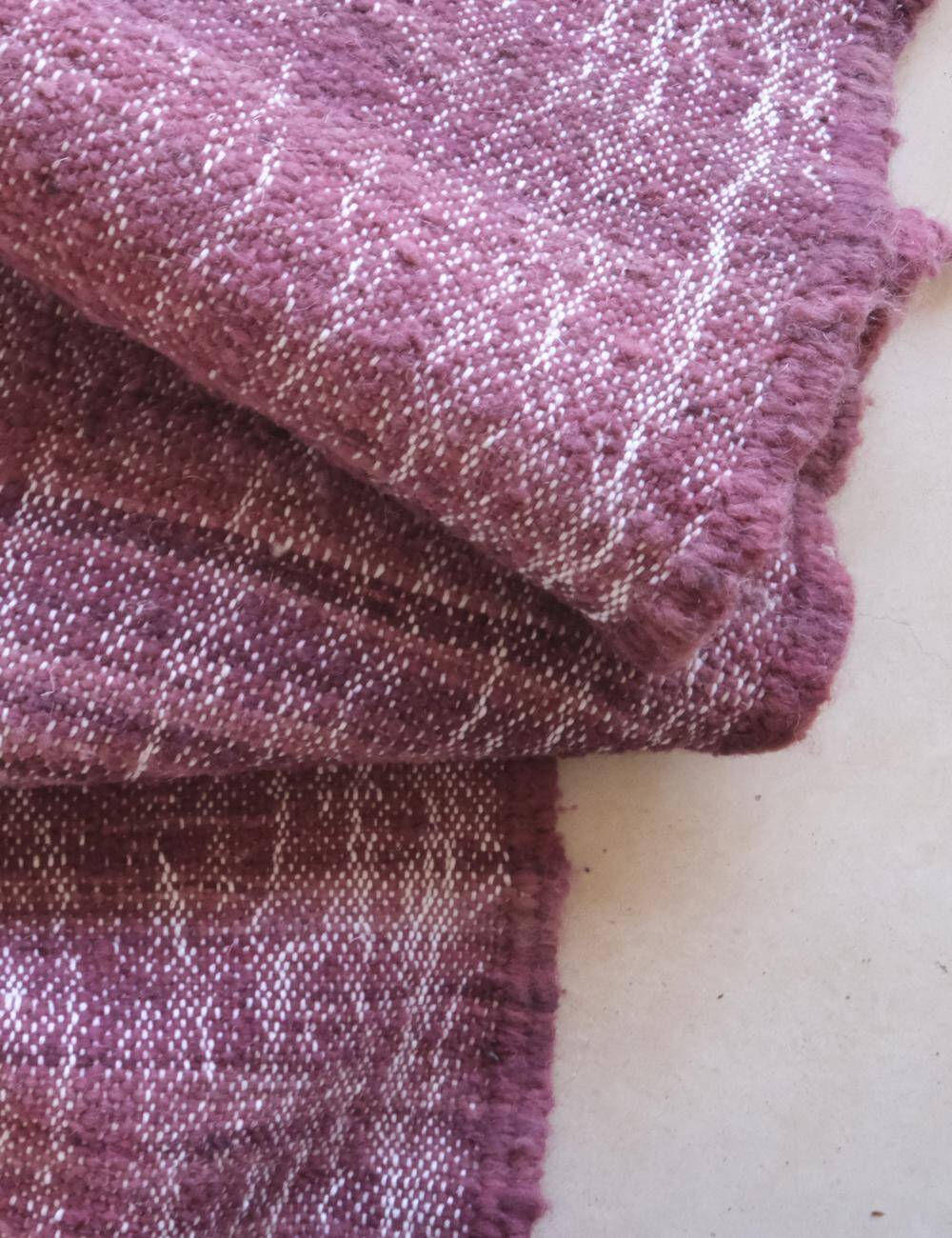 Burgundy Modern Kilim Rug - 246 x 162 cm