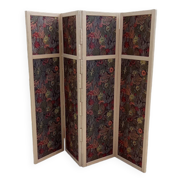 Paravent vintage en tissu