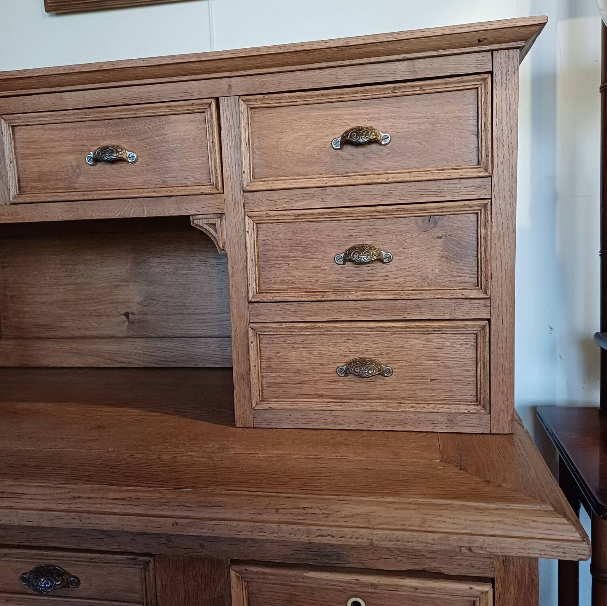 Bureau ancien gradin 15 tiroirs Meuble métier