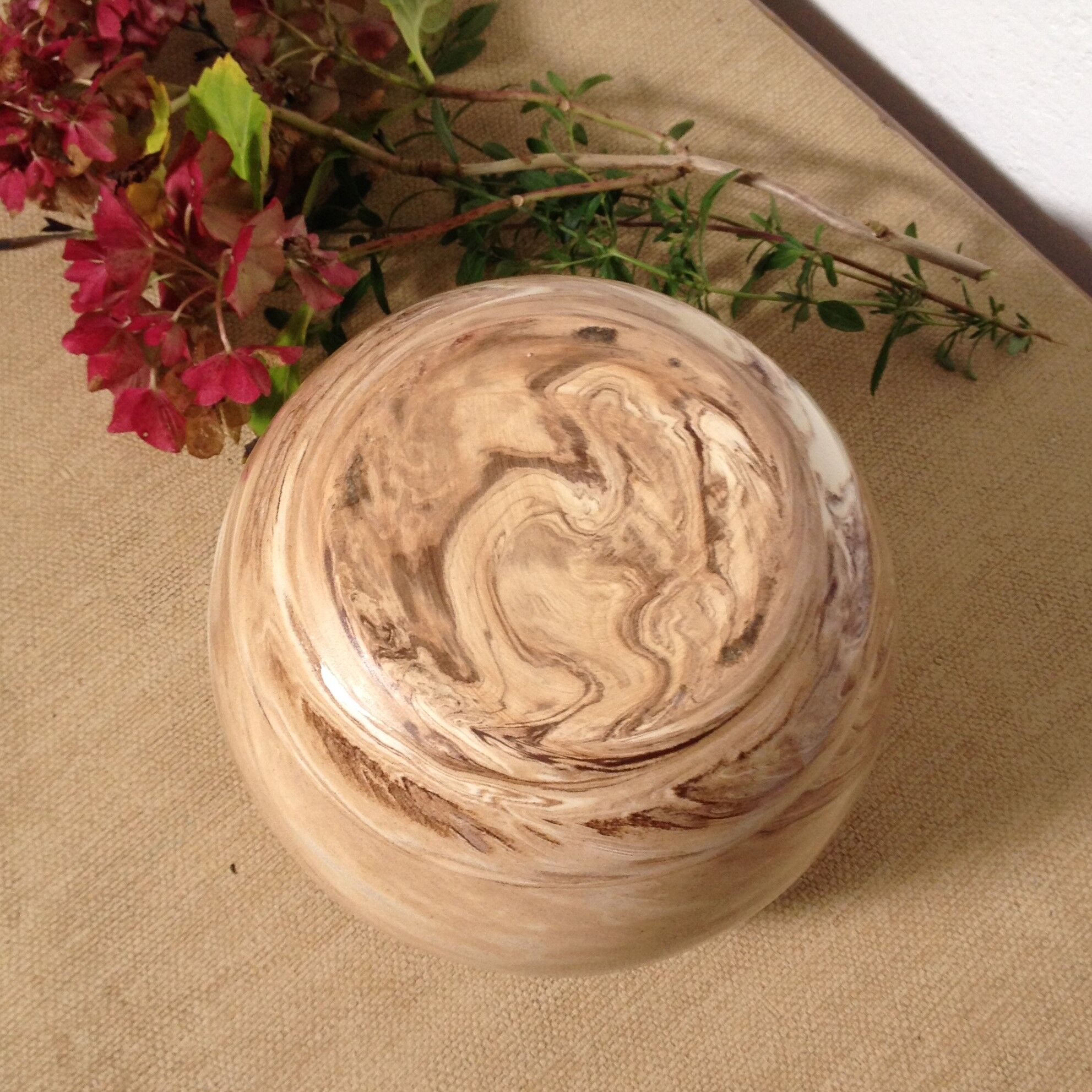 Vase ball glazed ceramic