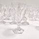 Set of Eighteen Solid Crystal Drinking Glasses by Kosta Boda, Sweden
