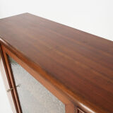 Walnut highboard 70's scandinavian design