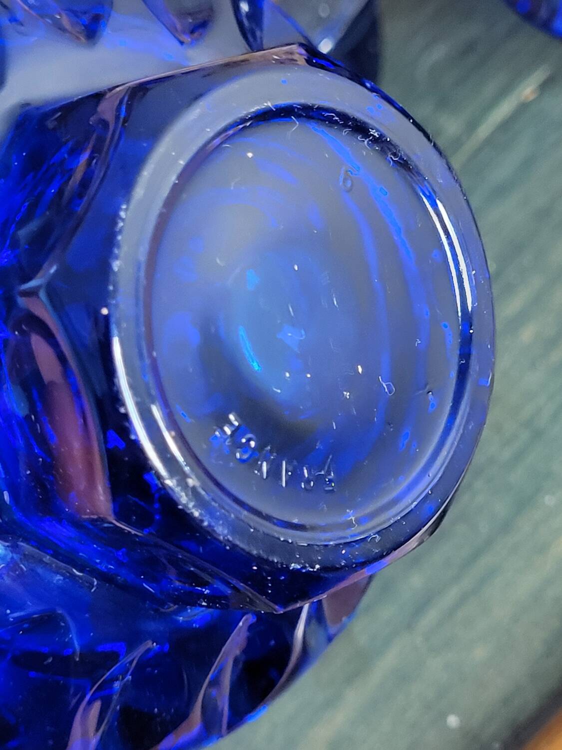 Navy blue candle holders