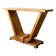 Art Deco Revival Burl Console Table, 1980s-1990s