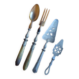 Salad servers - pie server - absinthe server