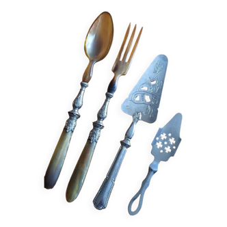 Salad servers - pie server - absinthe server