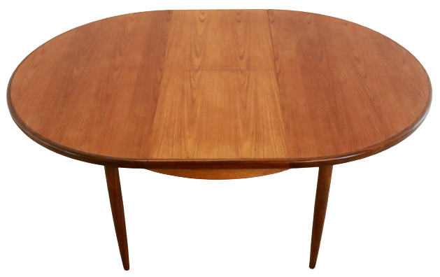 Round g-plan vintage dining table extendable 'breadsell'