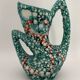 Vase vintage en céramique de vallauris, émail « fat lava » années 1960