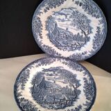 2 Churchill English porcelain dinner plates