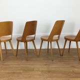 Set of 4 chairs Baumann Mondor 60s bistro