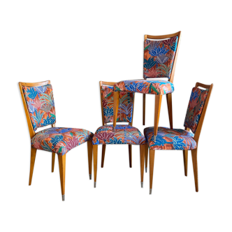 4 chaises vintage