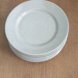 6 assiettes en grès Tulowice