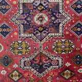 Nice large vintage carpet chirwan Azerbaijan handmade 234x310 cm