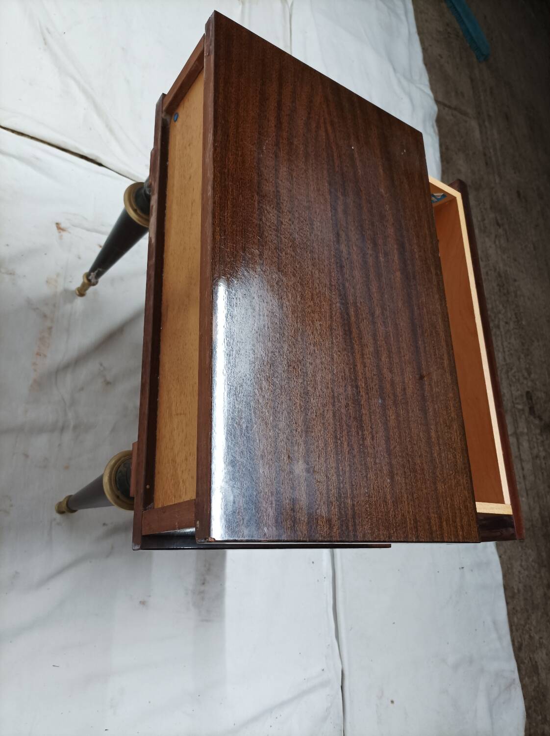 Vintage lacquered nightstand