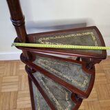 Victorian style mahogany style library staircase circa 1900, 118 cm