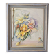 Tableau Huile sur Toile Onirique Profil féminin, fleurs, Oiseaux Michallon