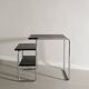 Vintage Bauhaus Wood & Steel "B21" Desk Side Table by Marcel Breuer, 1930s