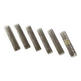 Set of 6 antique Baccarat crystal knife rests, vintage tableware